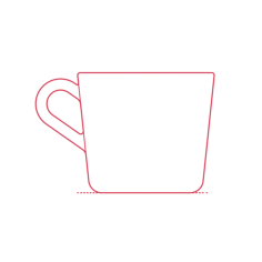 Objects Coffee Mugs Ikea 365 Mug 8 Oz Sketch Style Svg Vector, Free Vectors File
